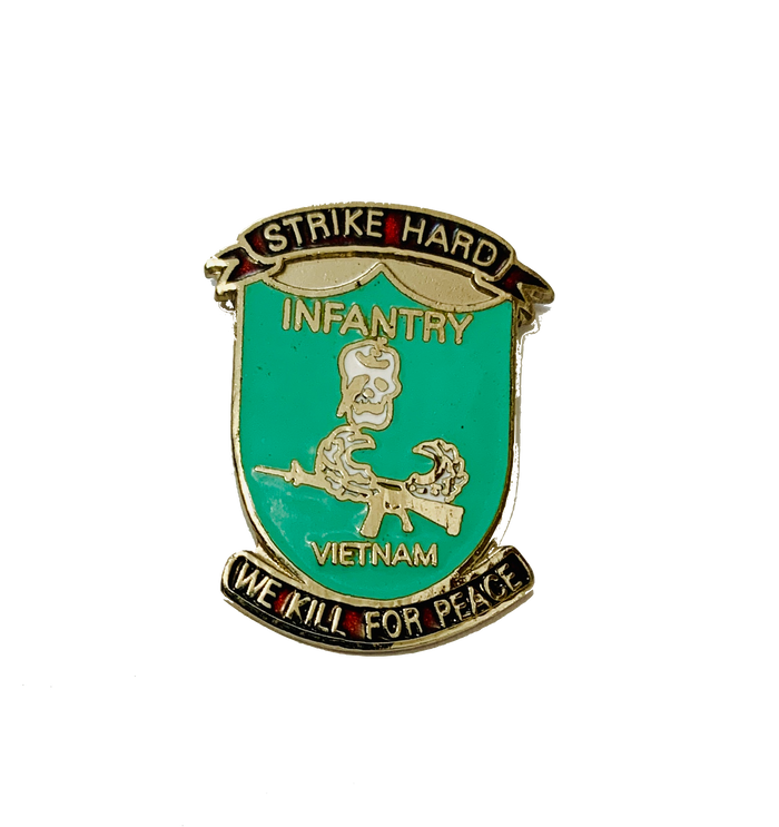 Vietnam (Strike Hard We Kill For Peace) Infantry Pin