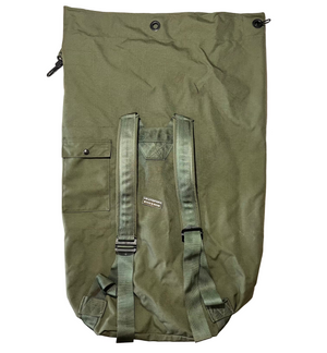 U.S. Military OD Top Loading Nylon Duffle Bag USED
