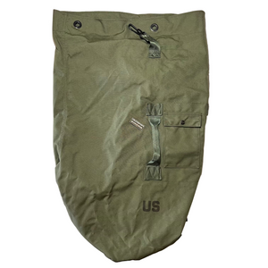 U.S. Military OD Top Loading Nylon Duffle Bag USED