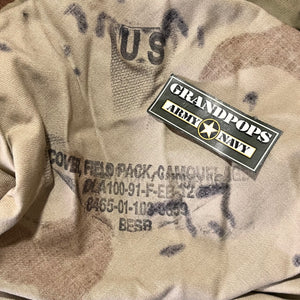 U.S. Military Backpack Elastic Cover Camouflage Chocolate Chip M81 White DCU