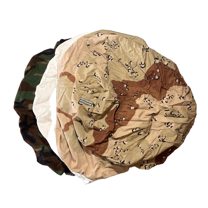 U.S. Military Backpack Elastic Cover Camouflage Chocolate Chip M81 White DCU
