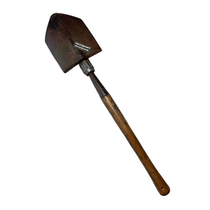 U.S. World War 2 Original M1944 Folding Entrenching Tool Shovel W/ Wooden Handle Various Dates