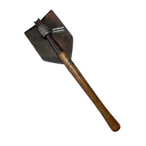 U.S. World War 2 Original M1944 Folding Entrenching Tool Shovel W/ Wooden Handle Various Dates