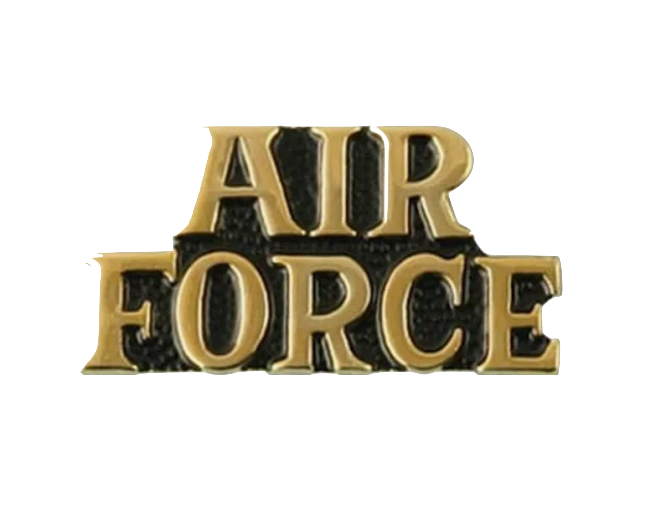 USAF Air Force Script Pin