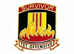 Vietnam TET Offensive Survivor Pin