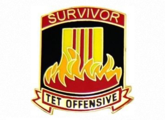 Vietnam TET Offensive Survivor Pin