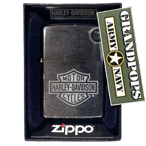 Official Boxed Harley-Davidson Brushed Finish Zippo Lighter