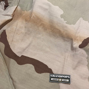 U.S. Military DCU 3 Color Tri-Desert Camo Rip-Stop BDU Jacket USA MADE W/ Storage Stains