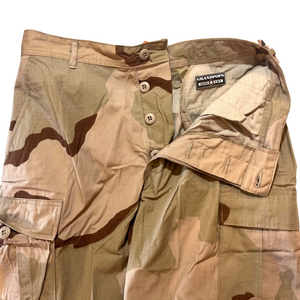 U.S. Military DCU 3 Color Tri-Desert Camo Rip-Stop BDU Pants USA MADE W/ Storage Stains