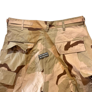 U.S. Military DCU 3 Color Tri-Desert Camo Rip-Stop BDU Pants USA MADE W/ Storage Stains