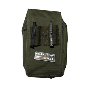 U.S. Military Original OD Green Nylon 2 Pocket General Purpose Pouch