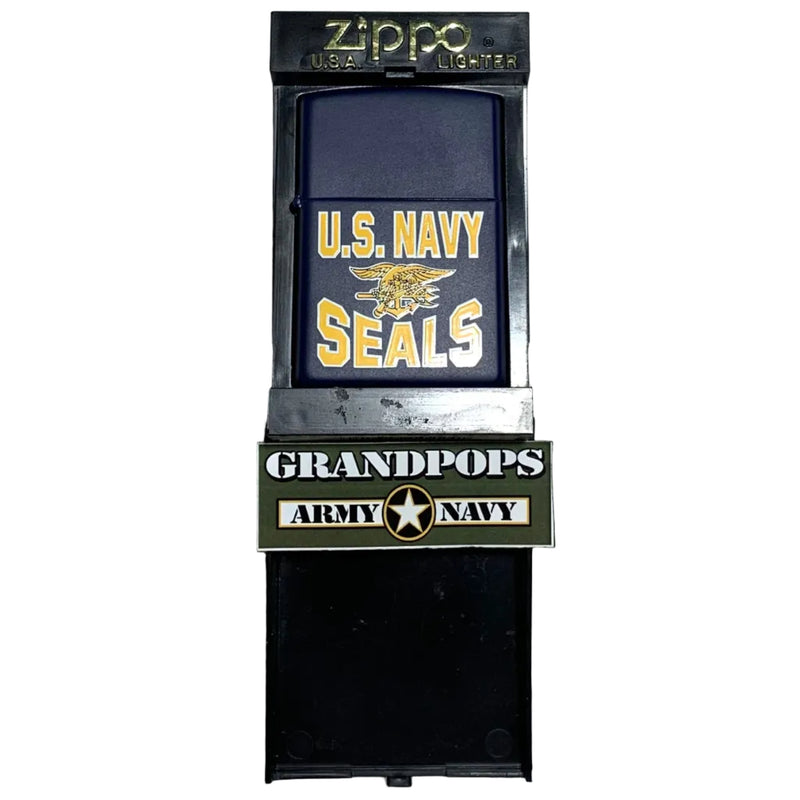 Retro Boxed U.S. Navy Seals Navy Blue Painted Finish USN Zippo