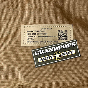 USMC Coyote Brown Hydration MOLLE Pouch NEW