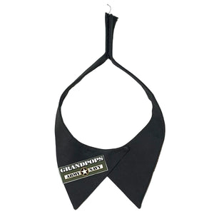 U.S. Army Black Poly/Cotton Women's Shirt Neck Tab with a Grandpops Army Navy logo.