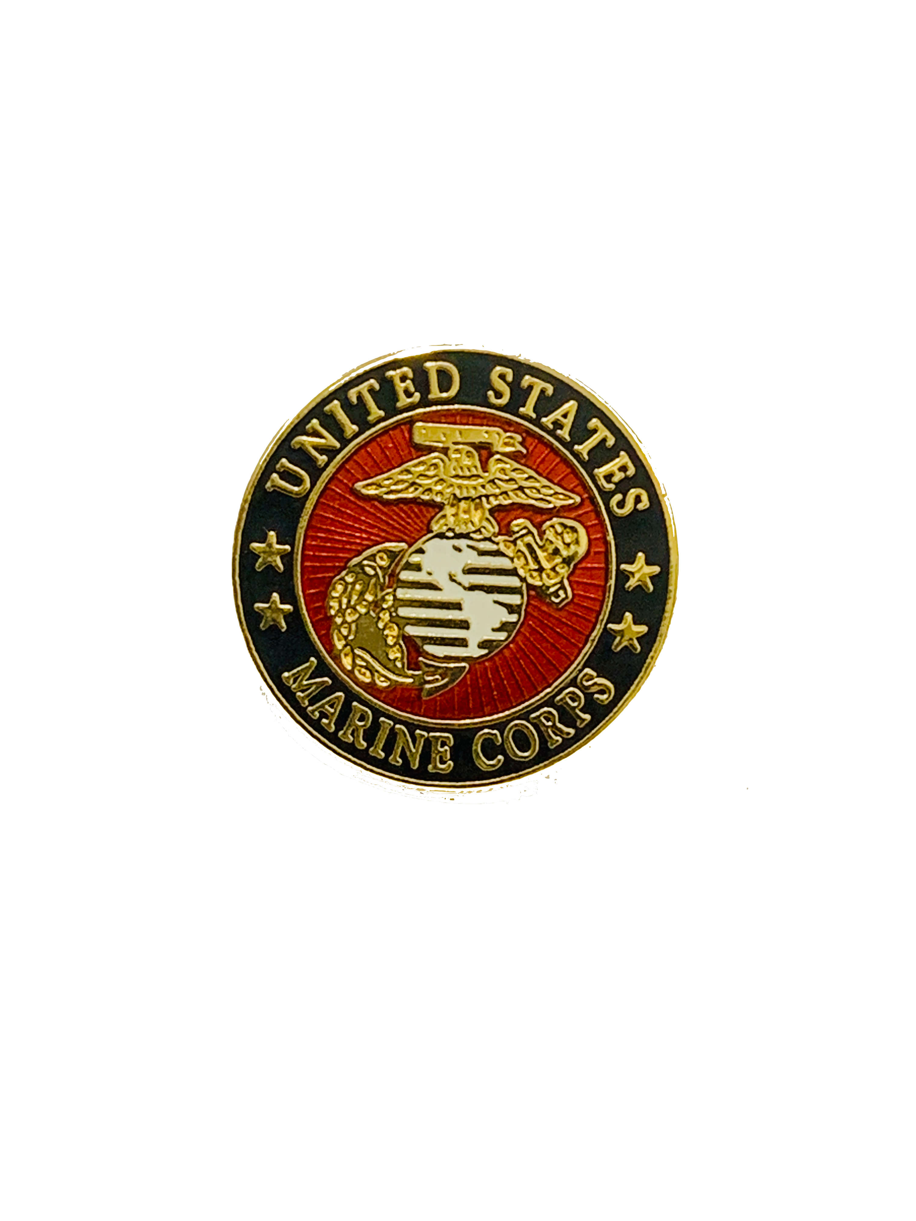 USMC Logo Gold/Black With Four Stars Pin – GRANDPOPSARMYNAVY