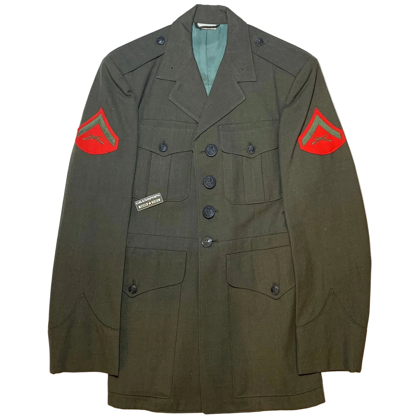 U.S. Marine Corps Vietnam War Era Service Alpha Green Shade 2241 Wool GRANDPOPSARMYNAVY U.S. Marine Corps Vietnam War Era Service Alpha Green Shade 2241 Wool GRANDPOPSARMYNAVY