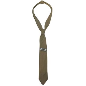 U.S. Marine Corps Khaki 2119 Polyester/Wool Men's Four-In-Hand Necktie with a Grandpops Army Navy logo.