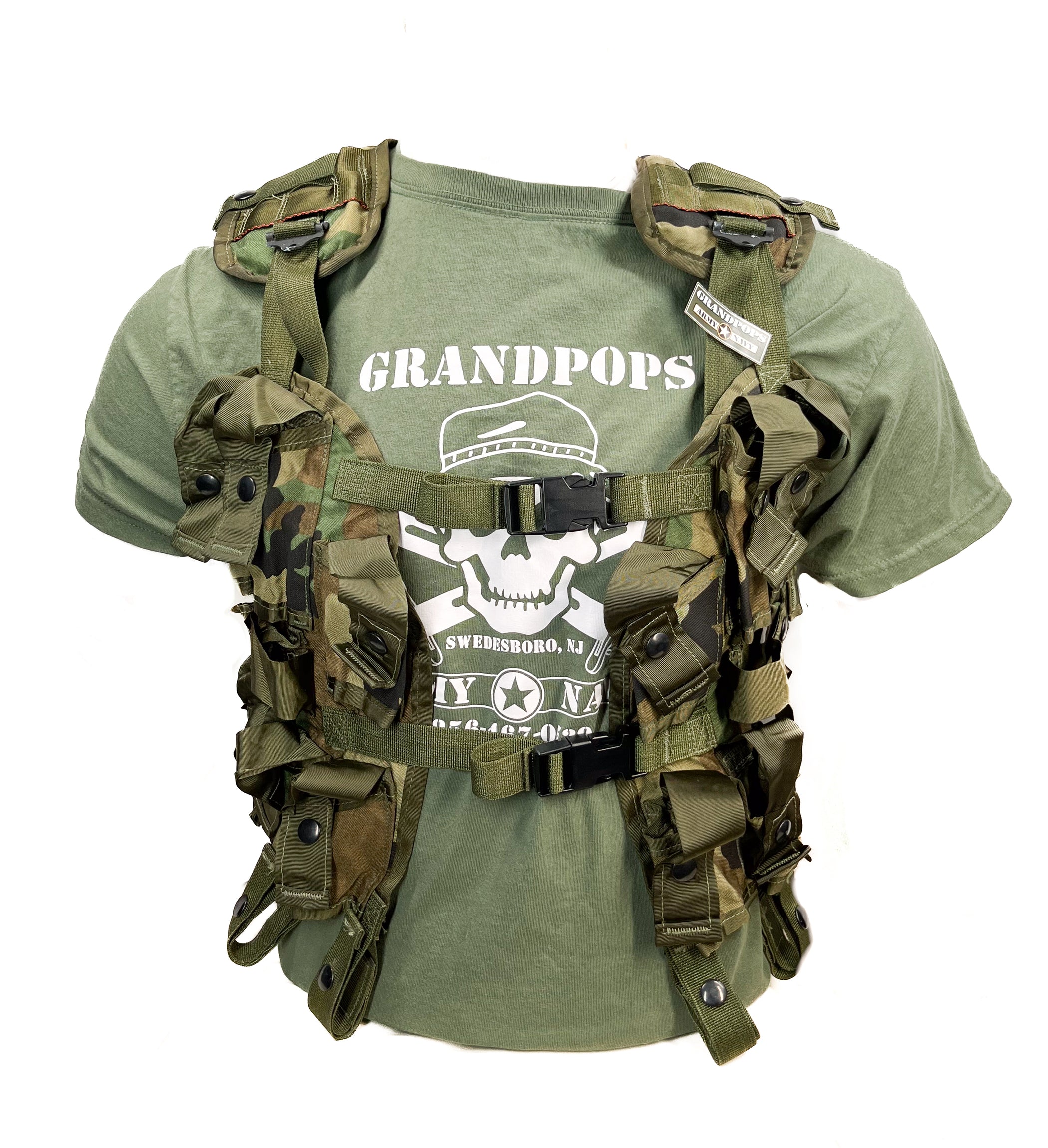 U.S. Military M81 Woodland 40MM LBV Tactical Load Bearing Vest USA MAD ...