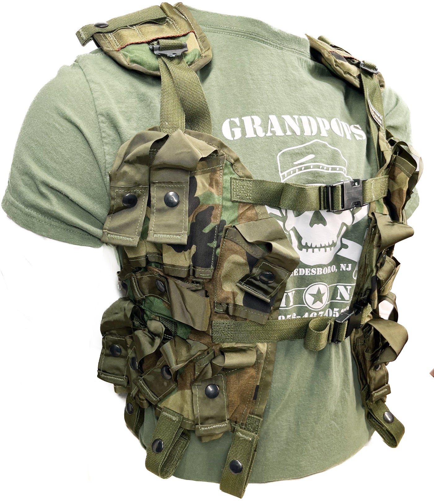 U.S. Military M81 Woodland 40MM LBV Tactical Load Bearing Vest USA MAD ...