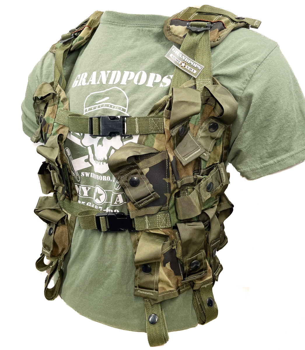 U.S. Military M81 Woodland 40MM LBV Tactical Load Bearing Vest USA MAD ...