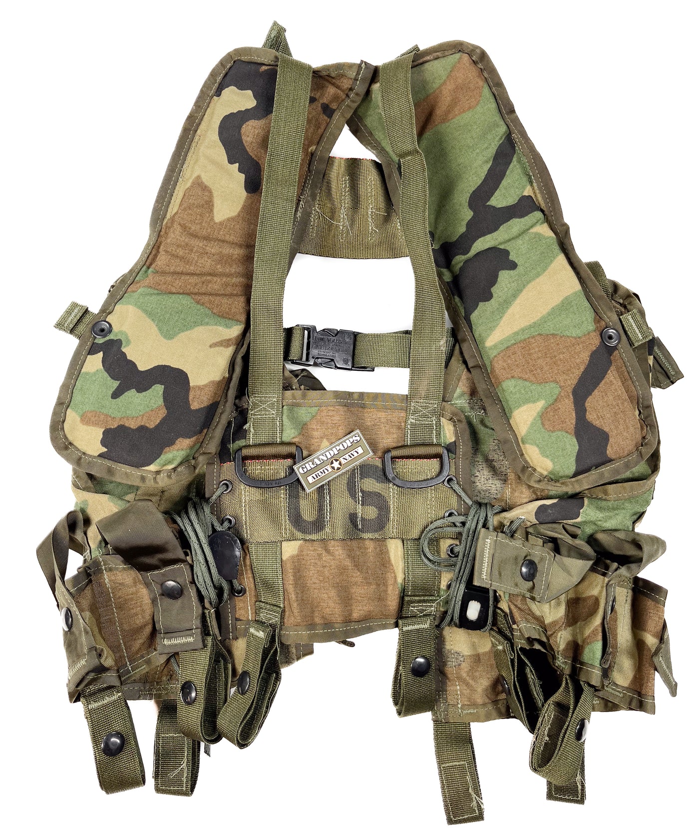 U.S. Military M81 Woodland 40MM LBV Tactical Load Bearing Vest USA MAD ...