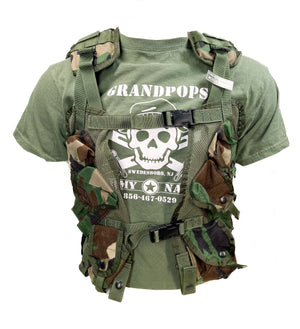U.S. Military M81 Woodland LBV Tactical Load Bearing Vest USA MADE
