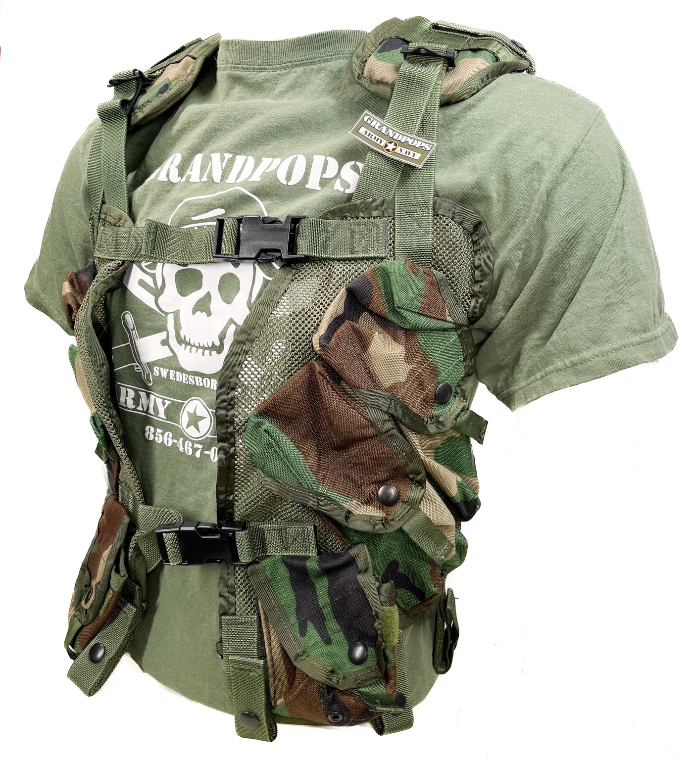 U.S. Military M81 Woodland LBV Tactical Load Bearing Vest USA MADE ...