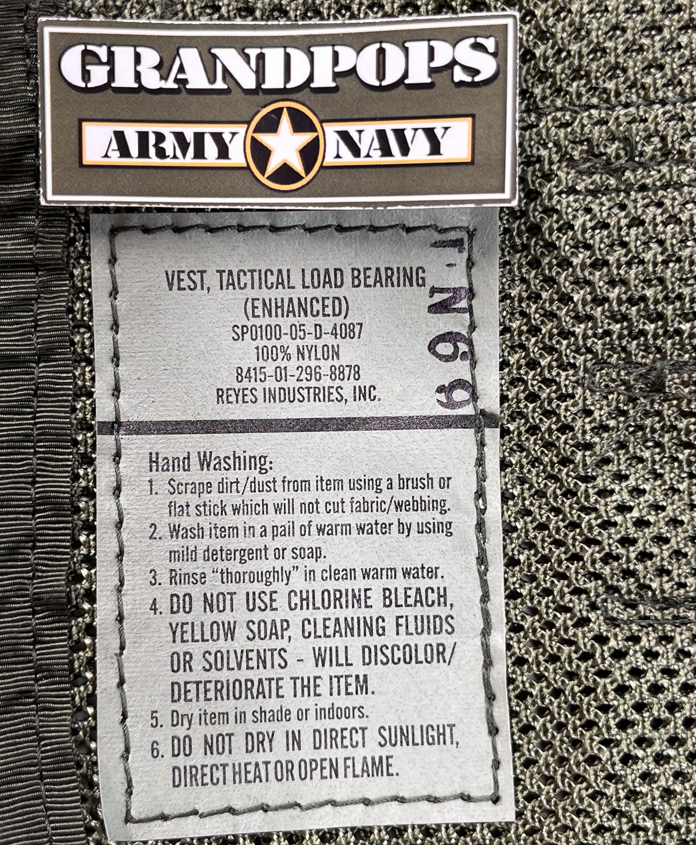 U.S. Military M81 Woodland LBV Tactical Load Bearing Vest USA MADE ...