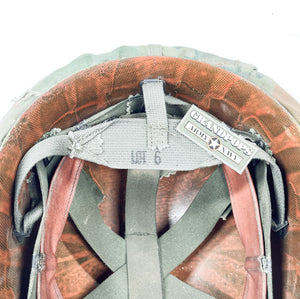 U.S. Cold War Original M1 Helmet Canvas Liner Neck Strap Dated 1985