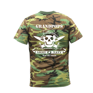 Grandpops Army Navy M81 Woodland Camo Short Sleeve T-Shirt