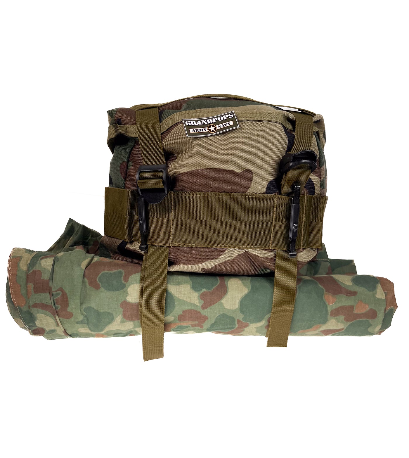 U.S. Military Tactical M81 Woodland M67 Field Butt Pack Repro