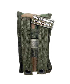 U.S. Military M81 Woodland MOLLE M4/M16 Double Mag Pouch USED