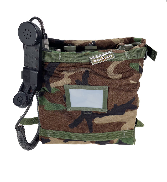 U.S. Military M81 Woodland MOLLE PRC-77 Pack Radio Pouch USED