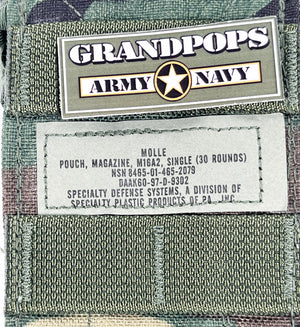 U.S. Military M81 Woodland MOLLE M4/M16 Single Mag Pouch USED