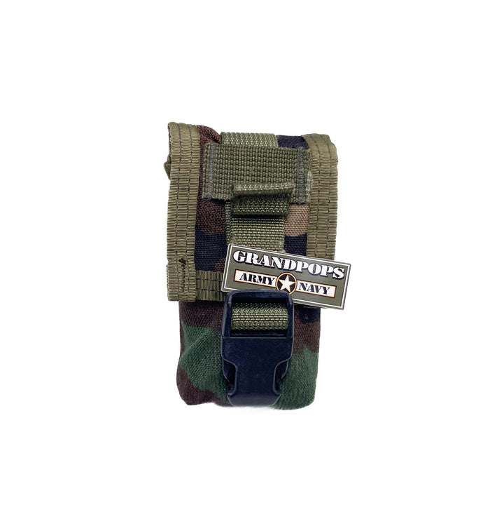 U.S. Military M81 Woodland MOLLE Flash Bang Pouch USED