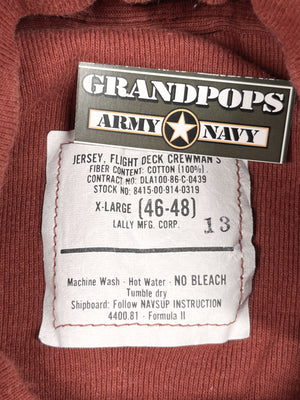 U.S. Navy Flight Deck Crewman's Jersey 100% Cotton Various Colors USED