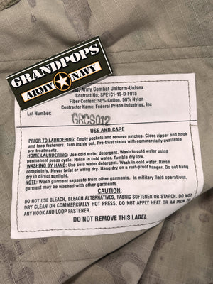 U.S. Military OCP Scorpion Jacket 50% Nylon / 50% Cotton Rip-Stop USED