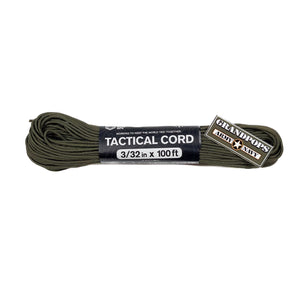 Olive Drab 3/32" Tactical 275LB Paracord 100ft Made In USA