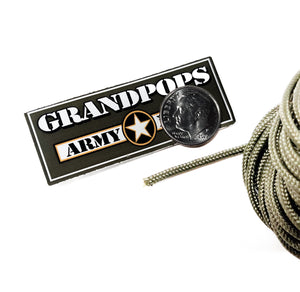 Black 3/32" Tactical 275LB Paracord 100ft Made In USA