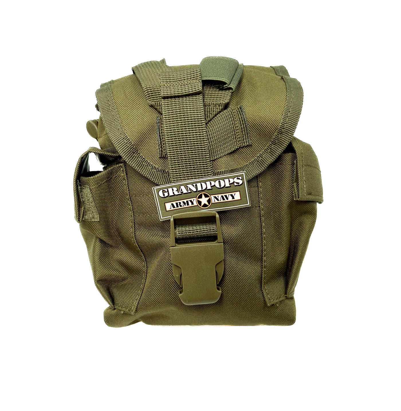 Petite poche de ceinture Olive fixation MOLLE Petite poche de ceinture Olive fixation MOLLE