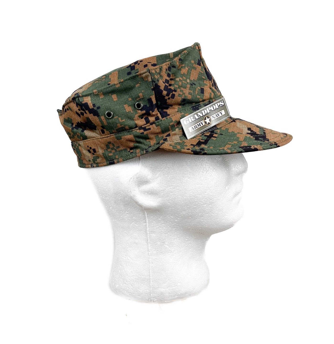 USMC Woodland MARPAT Camo Cover Twill 8 Point 2 Ply Top Stitch Made In usmc-woodland-marpat-camo-cover-twill-8-point-2-ply-top-stitch-made-in