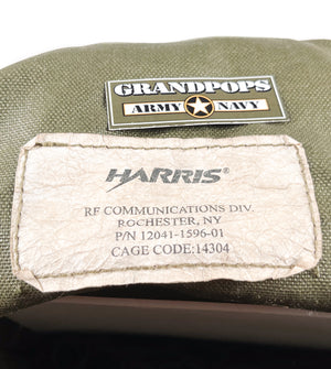 U.S. Military OD Green Nylon HARRIS PRC-77 Radio Antenna Accessory Pouch