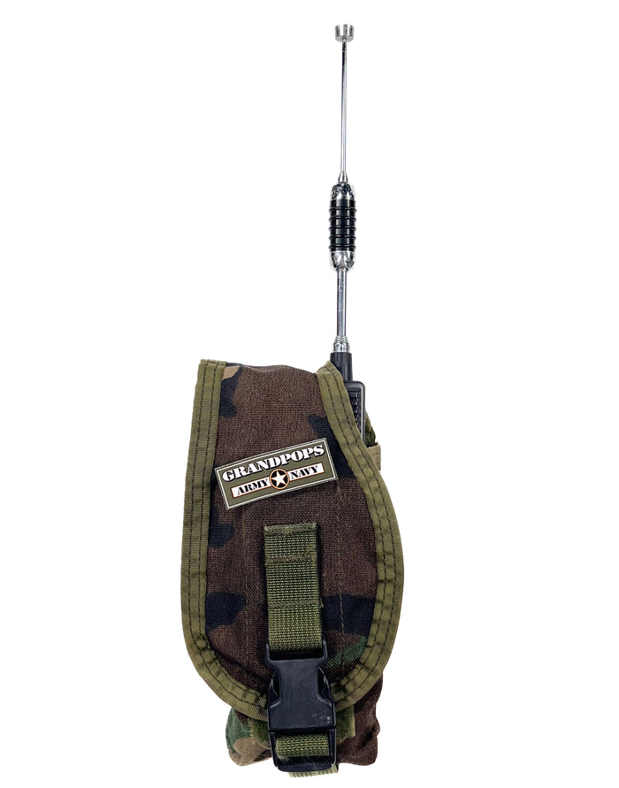 U.S. GI M81 Woodland MOLLE Radio/ General Purpose Pouch USED