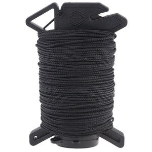 Black Micro Paracord 125Ft Ready Rope™  Survival Storage Kit Made In USA