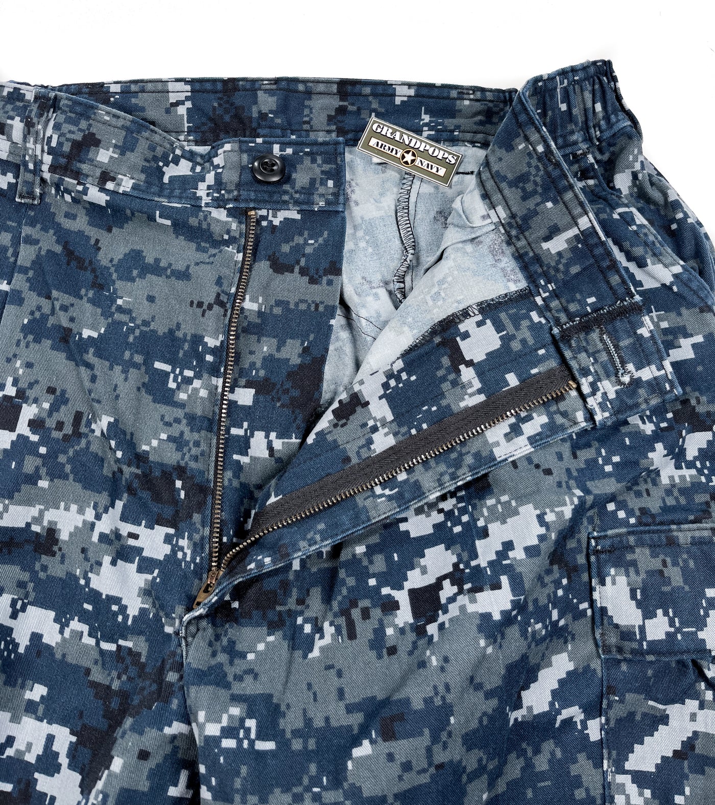 AS-IS NAVY NWU Type 1 Trousers Blue Digital Camo Pants USN Uniform