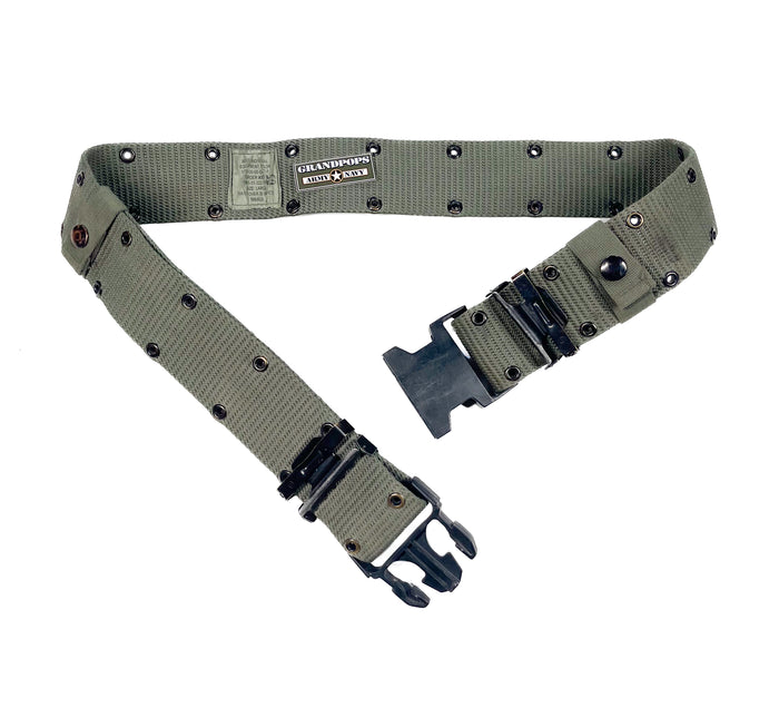 U.S. Military O.D. Green Pistol Belt w/ Plastic Buckle Made in USA