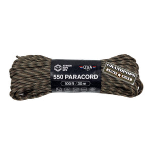 Scout Woodland Camo 550LB Paracord 100ft Made In USA