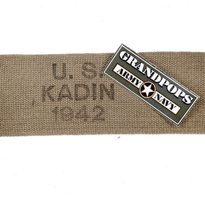 U.S. World War 2 Original Paratrooper M36 Musette Bag Shoulder Strap Adapter Various Dates