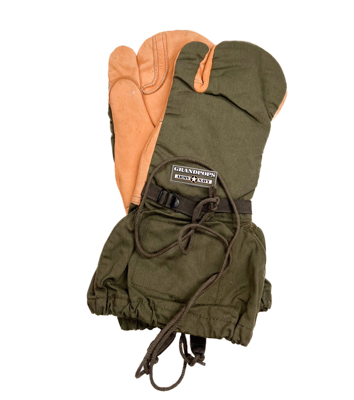 U.S. Military Leather Cold Weather Trigger Mittens – GRANDPOPSARMYNAVY