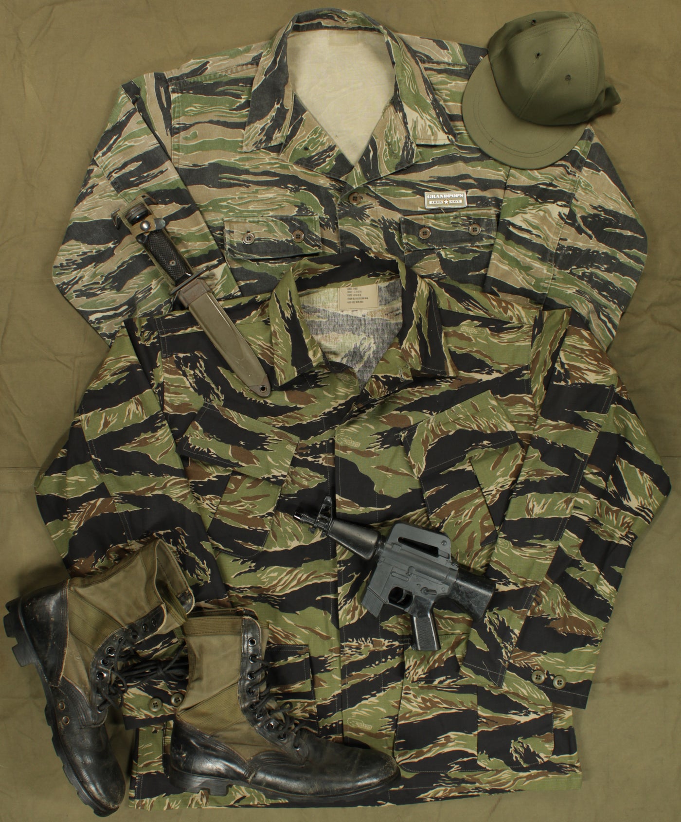 U.S. Vietnam War Tiger Stripe Jungle Camouflage – GRANDPOPSARMYNAVY